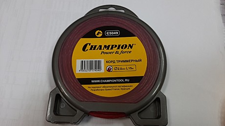 Леска для триммера Champion Spiral Pro 2,0мм 15м C5049