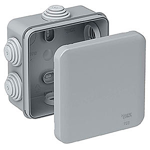 Коробка распределительная Schneider Electric IMT350921 (IP55) наружн., квадрат, серый, 85