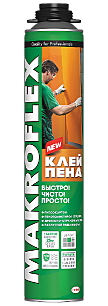 Клей-пена Makroflex ПРО 850 мл.(под пистолет)