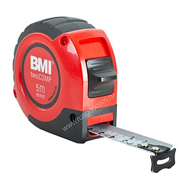 Рулетка BMI twoCOMP 5m с сертификатом о прохождении поверки