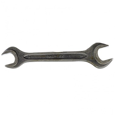 Ключ рожковый, 19 х 22 мм, CrV, фосфатированный, Сибртех 14329