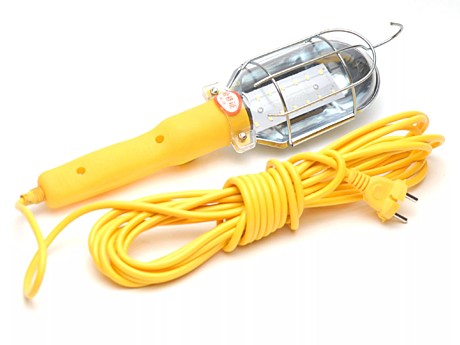 Лампа переносная 60 W, кабель 5 метров// Denzel 92628